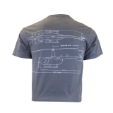 R66 T-Shirt Charcoal Schematic