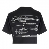R66 T-Shirt Black Schematic