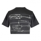 R44 T-Shirt Dark Gray Schematic