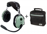 Headset D.C. H10-13.4 General Aviation, PJ-Stecker, gerades Kabel (für Fläche) und Tasche