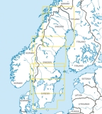 VFR Luftfahrtkarte Schweden Zentrum Süd / Sweden Center South 2024 (laminiert)
