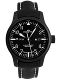 Fortis B-42 Flieger Black Day/Date mit Lederband