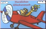 Glückwunschkarte Roter Flieger