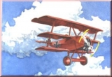 Weihnachtskarte Roter Flieger