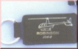 Robinson R44 Lederschlüsselanhänger